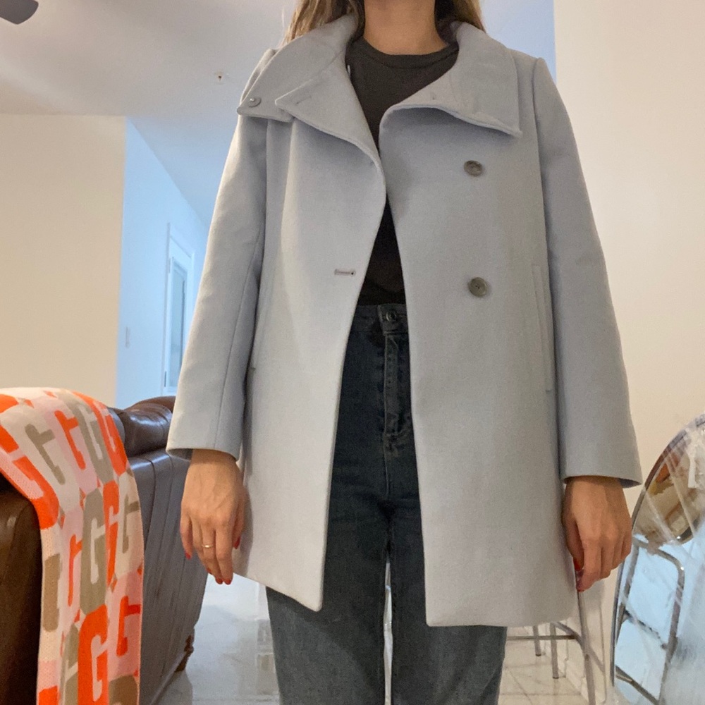 Ann Taylor powder blue coat